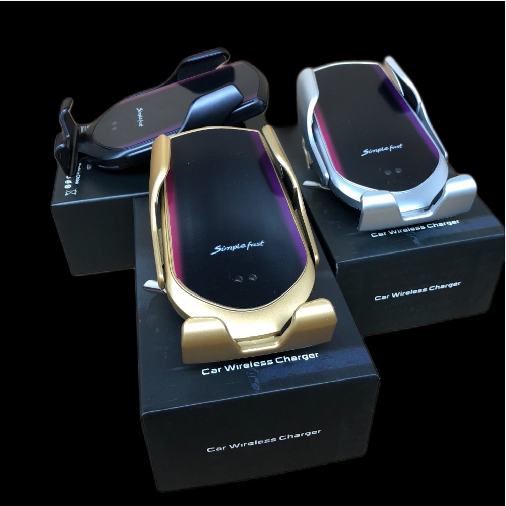 R2 SMART SENSOR WIRELESS CAR CHARGER MOUNT AUTOMATIC CLAMPING 10W FAST CHARGING